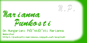 marianna punkosti business card